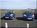 Cars parked at Ballyreagh Golf Course