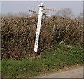 Signpost near Wheal Maria