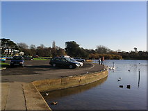 SZ0291 : Poole Park waterfront by Stephen Williams
