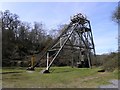 Pithead gear at Dolaucothi Gold Mine