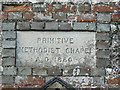 Wildhern Methodist church, Wildhern, Hants - wall plaque