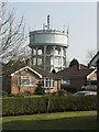 Water tower dominates the local housing