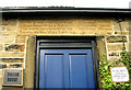 Inscription over the door of the Old School - Valley Road