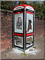 SD7509 : Vandalised Phone Box by Paul Anderson