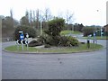 Creative planting on roundabout