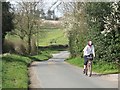 Gentle rise on the road to the village