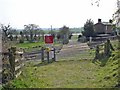 Bridleway crossing near Blake Mere