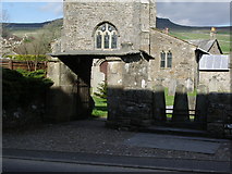 SD8172 : Lych gate and stile, St Oswald Church, Horton in Ribblesdale by Alexander P Kapp