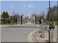 Millennium Bridge entrance Rowntrees Park, York