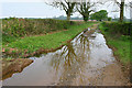 Flooded track near Kington