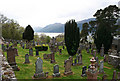 Cemetery by Easter Boleskine overlooking Loch Ness.