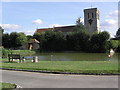 Church and Duck pond