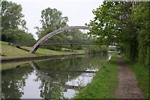 TQ1281 : Bowstring footbridge, Paddington Arm, Grand Union Canal by Dr Neil Clifton