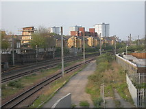 TQ3085 : Railway seen from Caledonian Road by Danny P Robinson