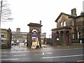 Entrance to Black Dyke Mills.