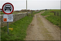 NU2517 : Byway Open to All Traffic near Sea Houses, Howick by Phil Champion