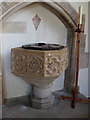 16th Century Font in St Giles Church - Hooke