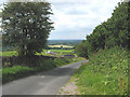 SJ8962 : Country lane near Rainow Hill, Cheshire/Staffs border by Pauline E