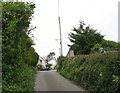 The narrow lane into Penmon village