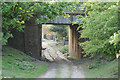 Farm track under railway bridge at East Stour Farm