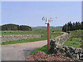 Blackhills Farm road and sign