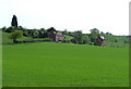 SO7894 : Cereal Crops and Farmhouse, Lower Hopstone, Shropshire by Roger  D Kidd