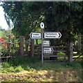 Signpost at Plealey