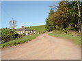 Unpaved drive off the A702 near Carronbridge