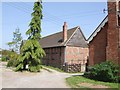 Red brick barns