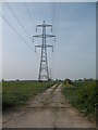 Pylons near Hag Lane