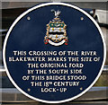 River Blakewater plaque