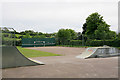 Skateboard and basketball facilities at Meon Hall, Meonstoke