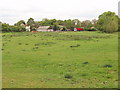 Farm buildings and pasture, Broughton