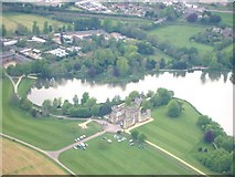ST6416 : Sherborne Castle and Lake (aerial) by William