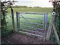 Gate on bridleway