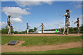 Magnificent sculpture under a May sky.