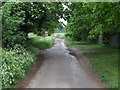 Church Lane, Road turns to Track