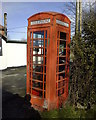 Phone box outside the "Mustard Pot" pub