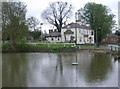 Hallaton pond and the Fox Inn