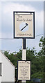 Sign for The Rusty Axe, Stembridge