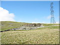 SH7538 : Disused stone quarry and a large sheepfold above Llyn Conglog-mawr by Eric Jones
