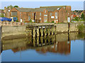 Warehouse and landing stage on the River Trent