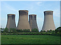 SK7885 : Cooling towers, West Burton Power Station by Alan Murray-Rust
