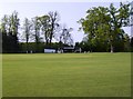 SP2426 : Adlestrop cricket pitch by Graham Horn
