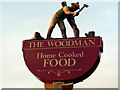 Pubsign "The Woodman" - Goathurst Common