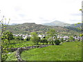 The village of Deiniolen from Lon Fron