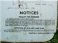 SU0049 : Sign (part), entrance to danger area, Wiltshire by Brian Robert Marshall