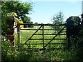 Entrance gate to footpath