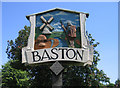 Village sign detail, Baston, Lincs