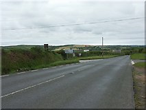 SW6733 : Cross roads on the B3297 by Fred James